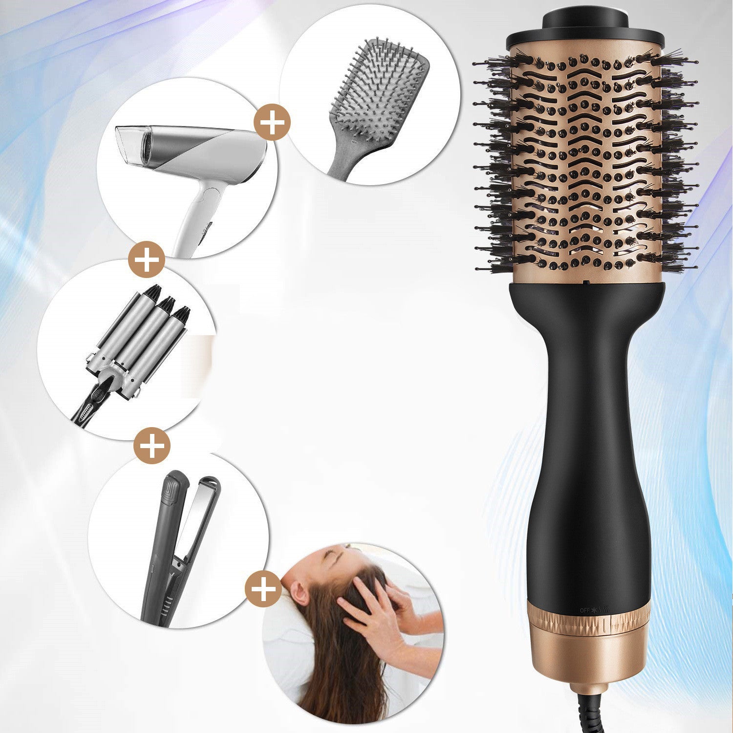 Hot-air Comb Hair Straightener Hot-air Comb Hair Straightener